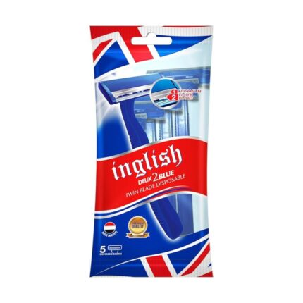 INGLISH Deux 2 Blue Disposable Razor 5pcs