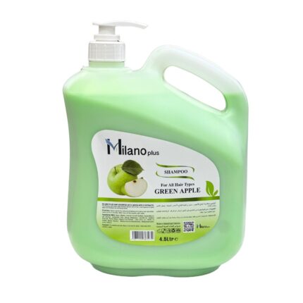 Milano Plus Hair Shampoo Green Apple 4.5Ltr