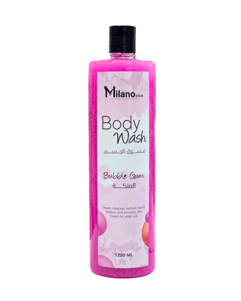 Milanoplus Body Wash Bubble Gum 1200ml 1 milanoplus-exfoliating-body-wash-bubble-gum-1200ml