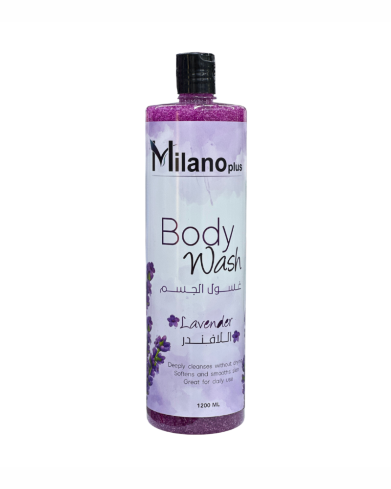 Milanoplus Body Wash Lavender 1200ml 1 milanoplus-exfoliating-body-wash-lavender-1200ml